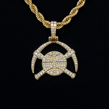 Denver Nuggets Official NBA Micro Logo Pendant in Yellow Gold