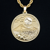 Golden State Warriors Official NBA Coin Pendant