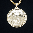 Colgante de moneda oficial de los Phoenix Suns de la NBA