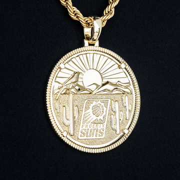 Colgante de moneda oficial de la NBA de los Phoenix Suns