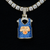 Colgante de oro amarillo con la camiseta oficial de los New York Knicks de la NBA