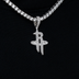 Houston Rockets Official NBA Micro Logo Pendant in White Gold