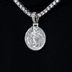Dallas Mavericks Official NBA Micro Logo Pendant in White Gold