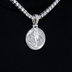 Dallas Mavericks Official NBA Micro Logo Pendant in White Gold