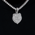 Memphis Grizzlies Official NBA Micro Logo Pendant in White Gold