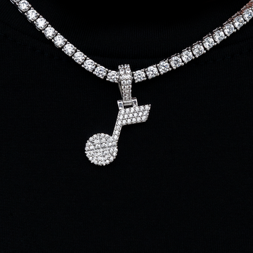 Utah Jazz Official NBA Micro Logo Pendant in White Gold