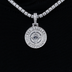 Colgante con Micrologo Oficial de los Los Angeles Clippers de la NBA en Oro Blanco