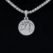 Minnesota Timberwolves Official NBA Micro Logo Pendant in White Gold