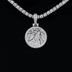 Minnesota Timberwolves Official NBA Micro Logo Pendant in White Gold