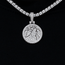 Minnesota Timberwolves Official NBA Micro Logo Pendant in White Gold