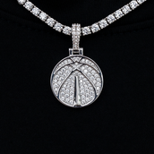 Washington Wizards Official NBA Micro Logo Pendant in White Gold