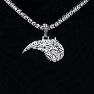 Orlando Magic Official NBA Micro Logo Pendant in White Gold