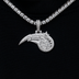 Orlando Magic Official NBA Micro Logo Pendant in White Gold