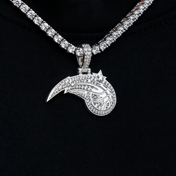 Orlando Magic Official NBA Micro Logo Pendant in White Gold