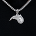 Orlando Magic Official NBA Micro Logo Pendant in White Gold