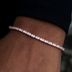 Pulsera de tenis de diamantes en oro rosa - 2 mm