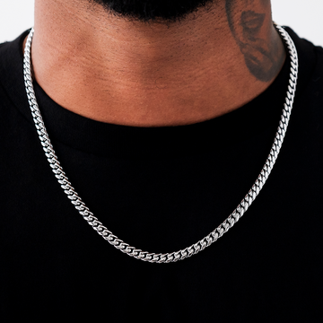 Miami Cuban in White Gold - 6mm