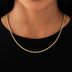Gargantilla de cuerda en oro amarillo - 2mm