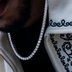 Collar de tenis de diamantes en oro blanco - 5mm