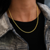 Rope Necklace in Yellow Gold - 2mm