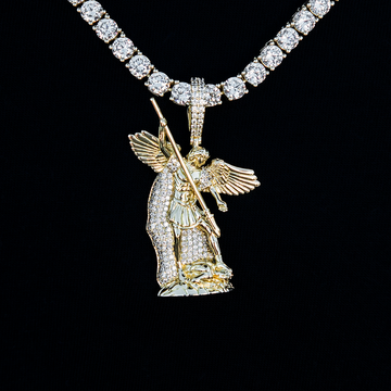 Saint Michael Pendant - Yellow Gold