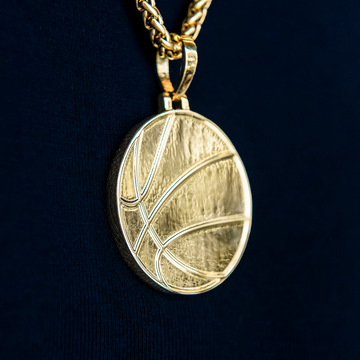 Colgante Moneda Baloncesto - Oro Amarillo