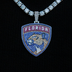 Florida Panthers Official NHL Logo Pendant - White Gold
