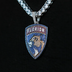 Florida Panthers Official NHL Logo Pendant - White Gold