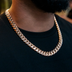 GLD Cuban de Firma en Oro Rosa - 12mm