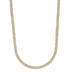Men's 6MM Micro Diamond Prong Moissanite Cuban Chain Necklace in Yellow Gold Vermeil
