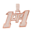Men's Moissanite 1of1 Pendant in Rose Gold Vermeil