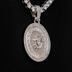 Medusa Pendant in White Gold