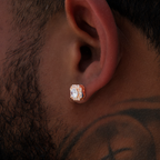Micro Clustered Diamond Earrings - Rose Gold