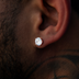 Pendientes de Oro Rosa con Diamantes de Talla Redonda de 7MM