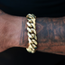 Signature Cuban Link Bracelet in Yellow Gold- 19mm