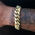 Signature Cuban Link Bracelet in Yellow Gold- 19mm