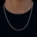 Figaro Necklace in Rose Gold- 2mm