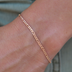 Pulsera Figaro en oro rosa - 2 mm
