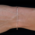 Pulsera Figaro en oro rosa - 2 mm