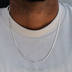 Cadena cubana South Beach™ en oro blanco - 3mm
