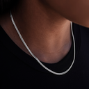 South Beach Cuban™ Necklace in White Gold - 3mm