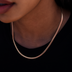 South Beach Cuban™ Necklace in Rose Gold- 3mm