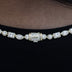 Mixed Diamond Pave Necklace in Yellow Gold