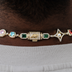 Colored Gemstone Pearl Chain in Yellow Gold - 17mm