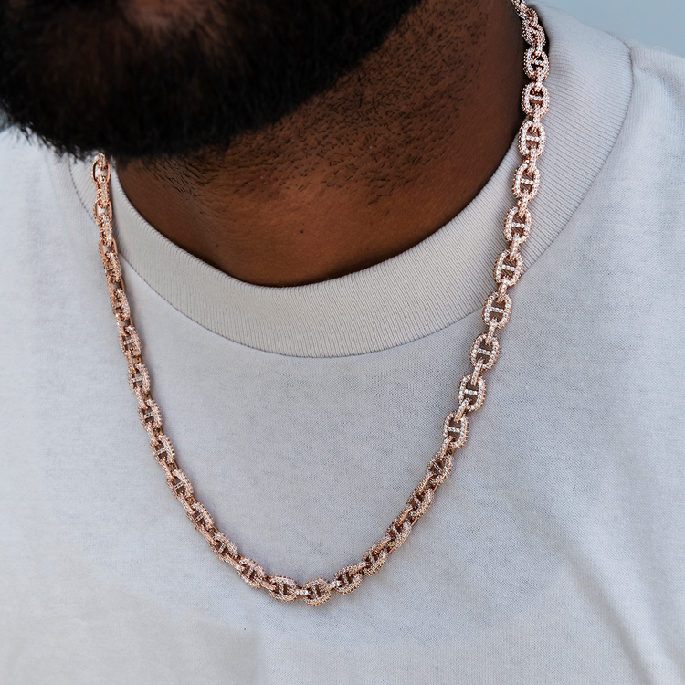 Micro Valentina Iced Chain | Rose Gold | GLD