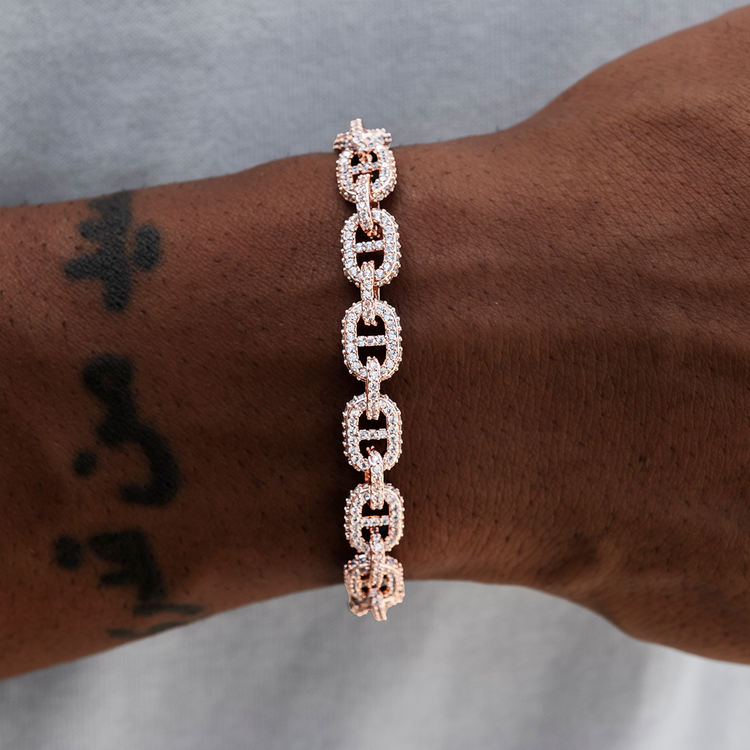 Micro Valentina Iced Bracelet | Rose Gold Dainty Shine | GLD