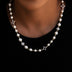 Collar de perlas con cuentas "Iced" en oro amarillo