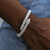 Pulsera de serpiente de diamantes en oro blanco