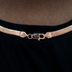 Herringbone Necklace in Rose Gold- 8mm