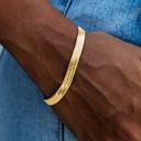 Pulsera de espiga de oro amarillo - 8 mm